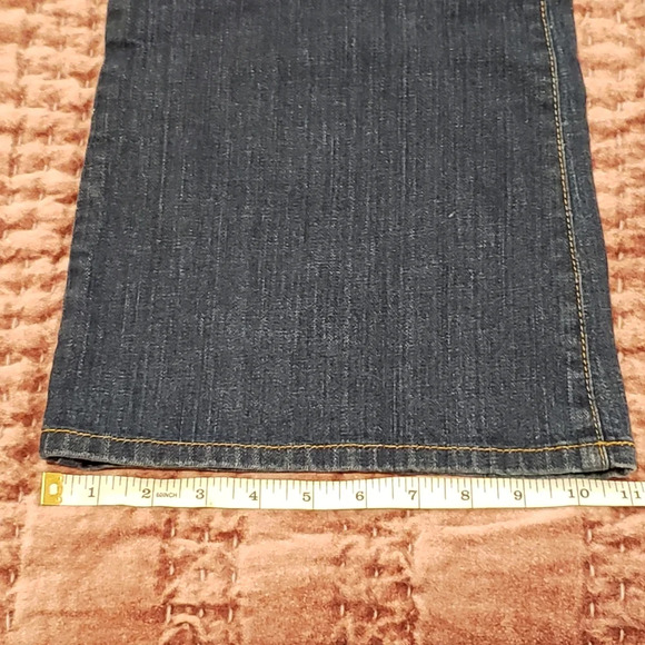 LOFT Modern Flare Jeans Women Size 14 blue denim - Picture 13 of 17